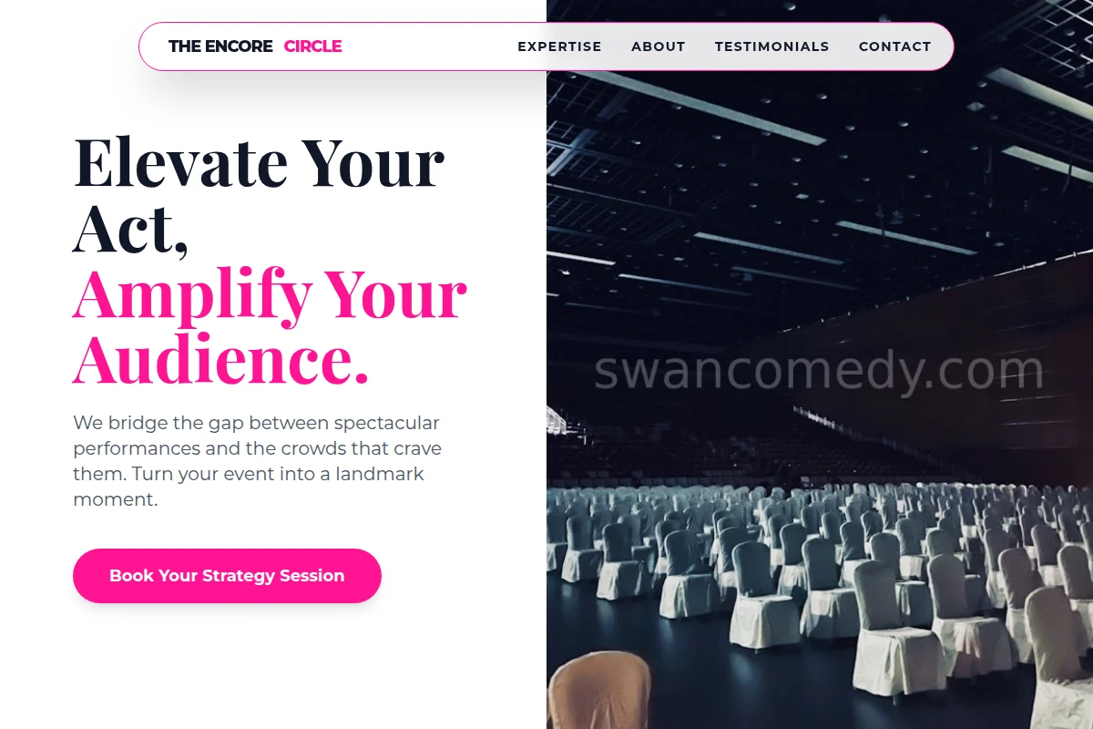 Premium Comedy Website Design